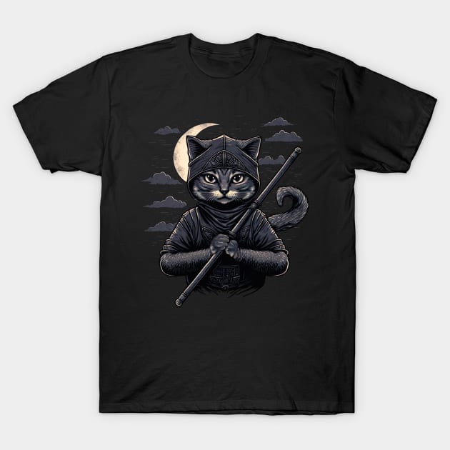 Hattori "Hairball" Hanzō T-Shirt by THREE 5 EIGHT